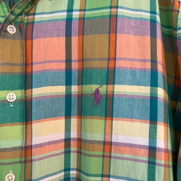 Ralph Lauren Madras Classic Fit Shirt XL - Picture 3 of 6